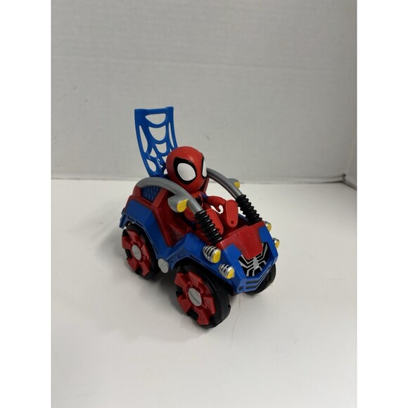 Spidey and His Amazing Friends Marvel Spidey Action Figure and Pull Back Car Lot - Picture 1 of 4